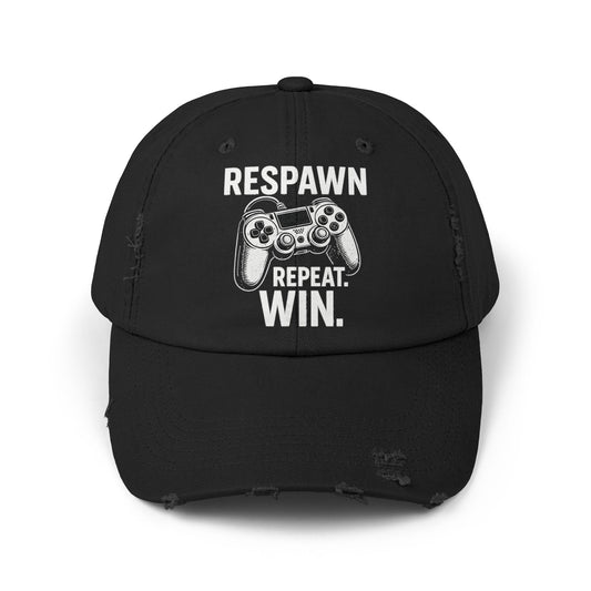 Video Game Distressed Cap, Gamer Hat, Gaming Cap, Gift for Gamers, Dad Hat
